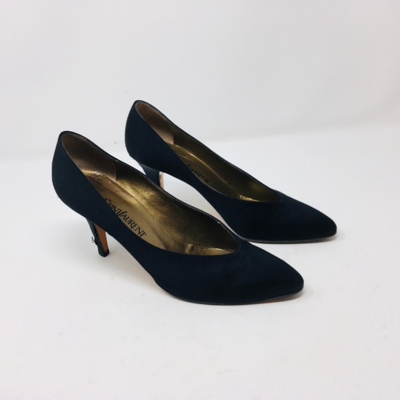 YSL Yves SAint Laurent Satin heels 8 - Picture 3 of 8